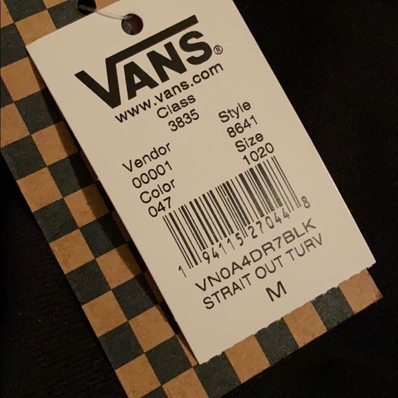 Vans Strait Out Turvy Cropped Hoodie Black Women’s - Picture 7 of 8